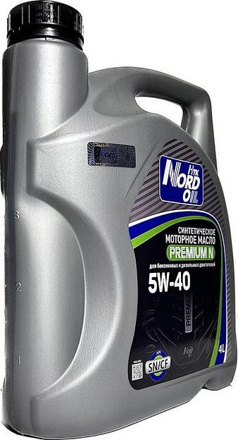 Синтетическое моторное масло для легковых автомобилей Nord Oil Premium N 5W-40 SN/CF ОПТ фото 5