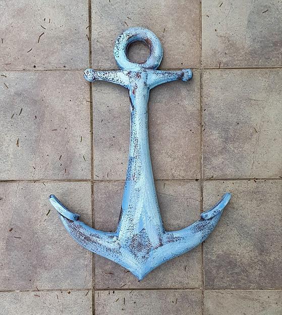 Декоративная скульптура якорь фото 1