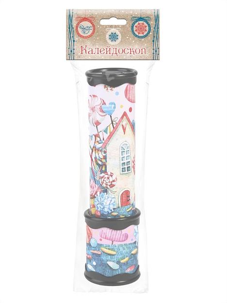 Новогодняя игрушка детская Калейдоскоп «Домики» 20×5,6 см, 80347, опт фото 2