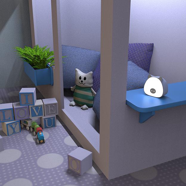 Ночник Gauss NN7036 поросенок голубой фото 4