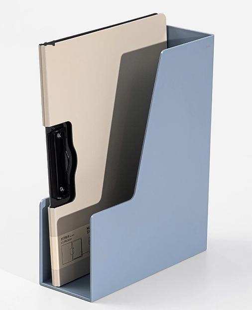 Лоток вертикальный Deli NS022BLUE Nusign 308x249x91мм синий фото 2