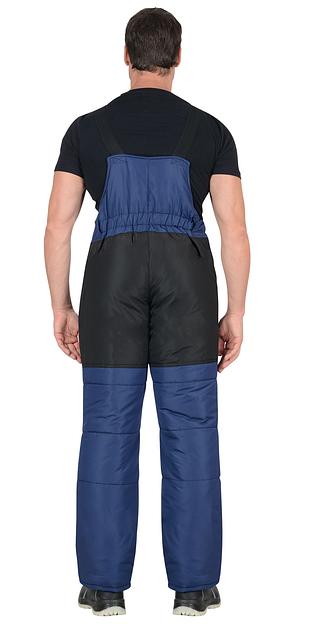 Костюм «Сириус-Беркут-Люкс» зимний куртка и полукомбинезон, синий с черным ОПТ фото 4