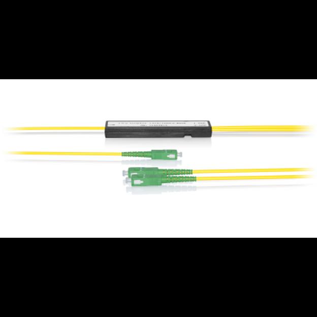 Делитель оптический корпусный трехоконный 1х2 SC/APC фото 1