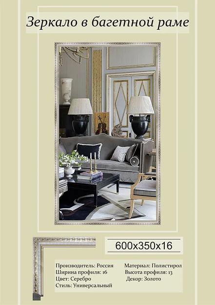 Зеркало интерьерное, 35 см х 60 см фото 1