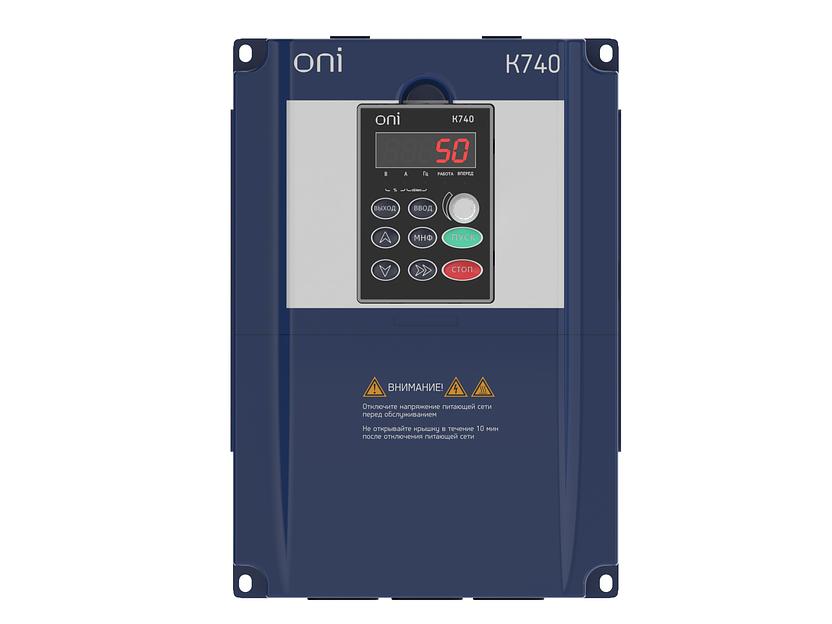 Преобразователь частоты K740 380В 3Ф 7,5-11кВт 17-25А встроенный тормоз Энкодер Profibus ONI фото 1