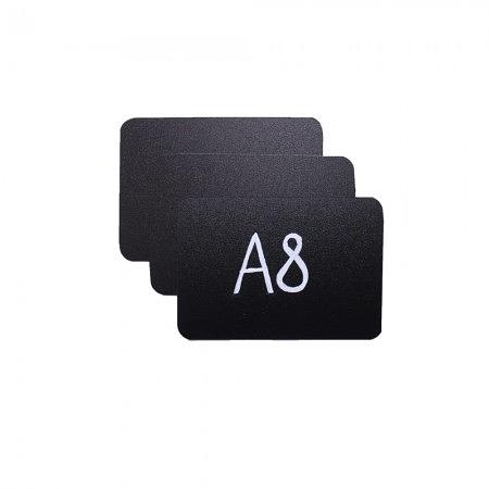 Ценник 74*52 мм. А8 меловой черный без подставки /1/ фото 1