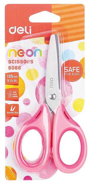 Ножницы Deli E6068 Neon универсальные 135мм сталь ассорти фото 2