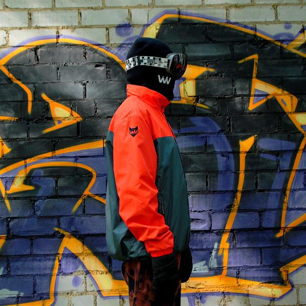 Сноубордическая куртка (парка) Code Ogee серый, оранжевый ОПТ фото 5