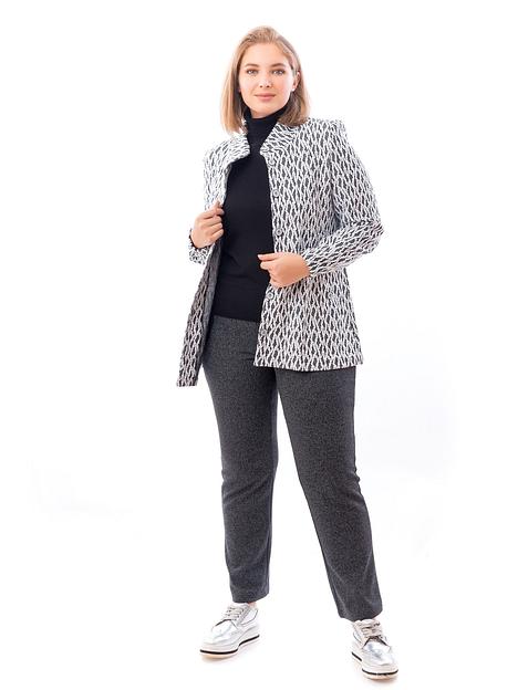 Женский жакет, чёрно-белая кора, 2087, опт фото 1