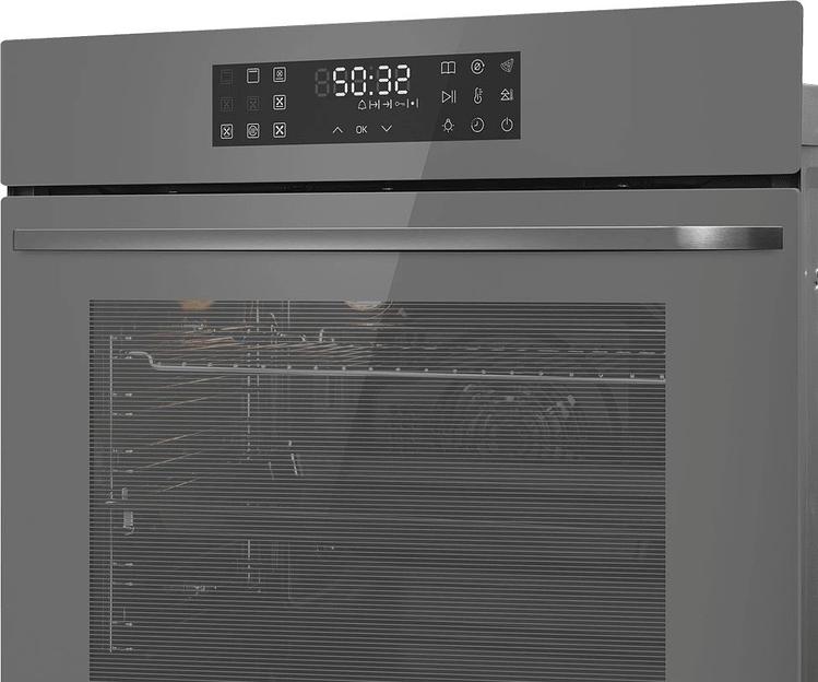 Духовой шкаф Электрический Maunfeld EOEH7614LGR серый фото 5