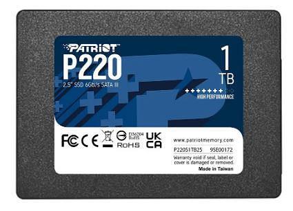 Накопитель SSD Patriot SATA III 1Tb P220S1TB25 P220 2.5" фото 1
