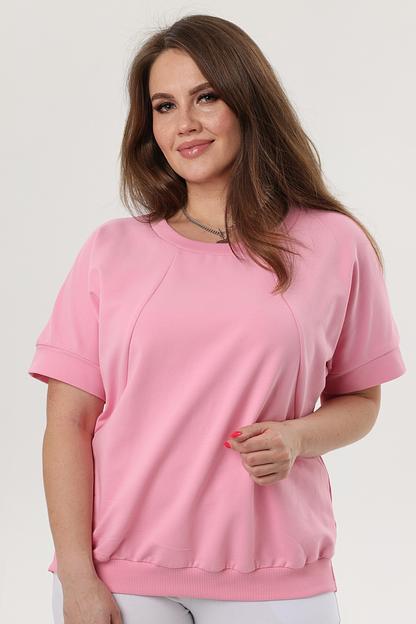 Туника футер 2-х нитка  4197/01/Розовый  фото 3