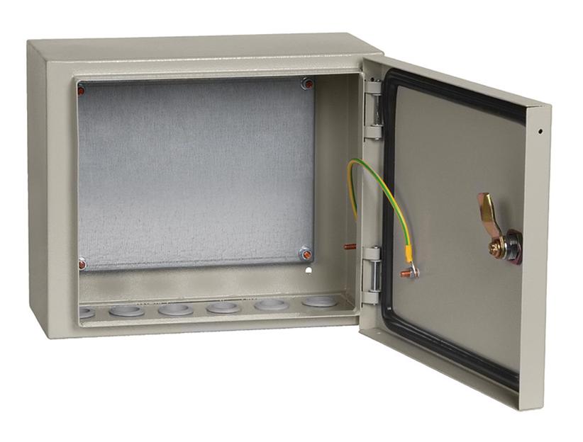 Щит распределительный IEK YKM40-231-54 ЩМП-2.3.1-0 У2 навесной/напольный 300мм 150мм 250мм 630A 6шт металл IP54 серый (упак.:1шт) фото 1