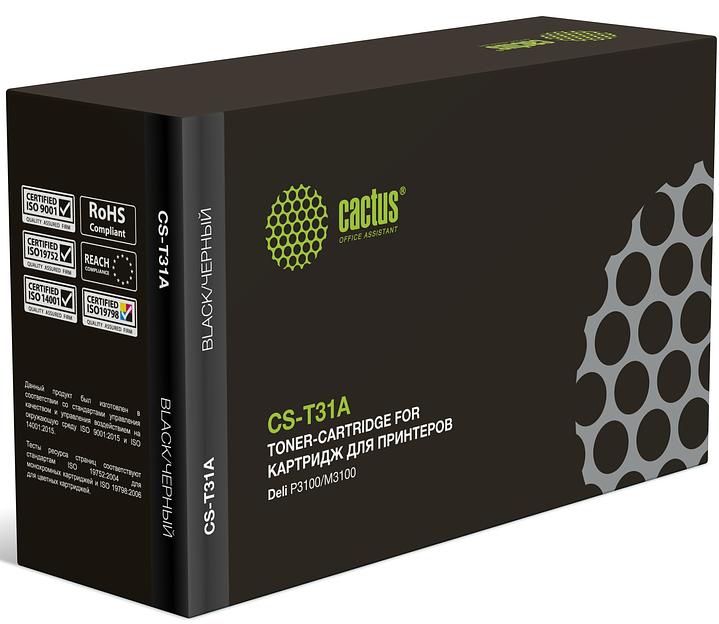 Картридж лазерный Cactus T31A CS-T31A черный (2000стр.) для Deli P3100/M3100 фото 1