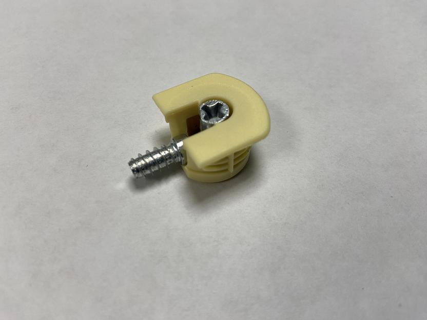 Эксцентрик усиленный пластиковый 16 мм №16 Ваниль фото 1