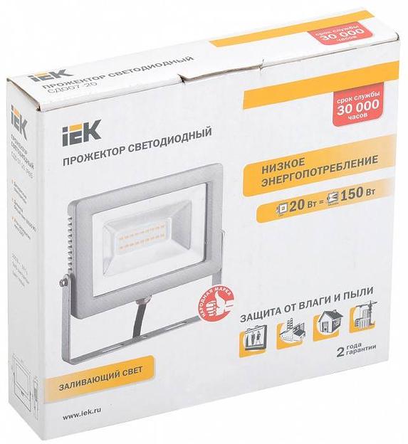 Прожектор светодиодный ДО-20w 6500К 1800Лм IP65 фото 1