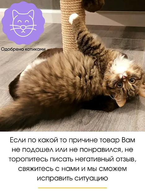 Когтеточка для кошки напольная черная ОПТ фото 8