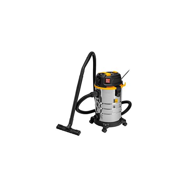 Строительный пылесос DENZEL RVC30, серебристый [28203] фото 1