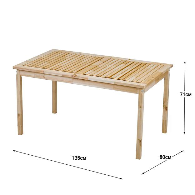 Стол деревянный для сада и дачи Хольмен ОПТ фото 2