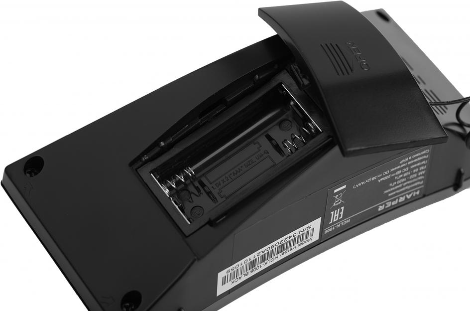 Радиобудильник Harper HCLK-1006 черный LED подсв:зеленая часы:цифровые AM/FM фото 9