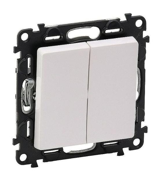 «Valena-Life» белый выключатель 2 клавиши 752405 фото 1