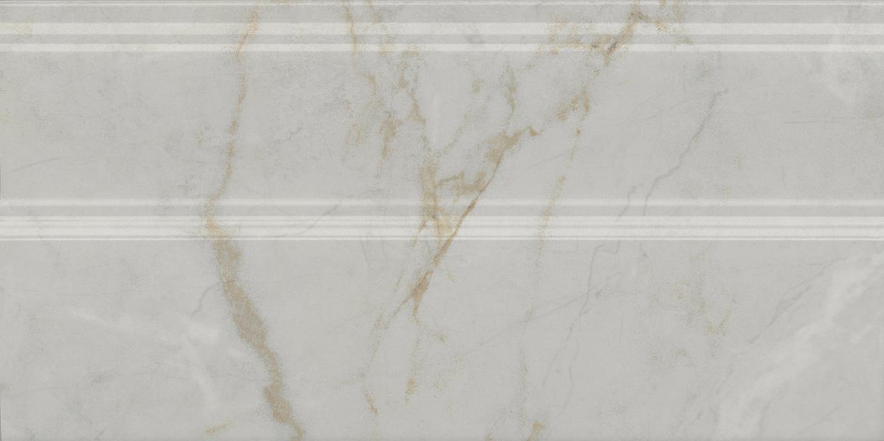 Плинтус Kerama Marazzi Серенада белый глянцевый обрезной 150x300 фото 1