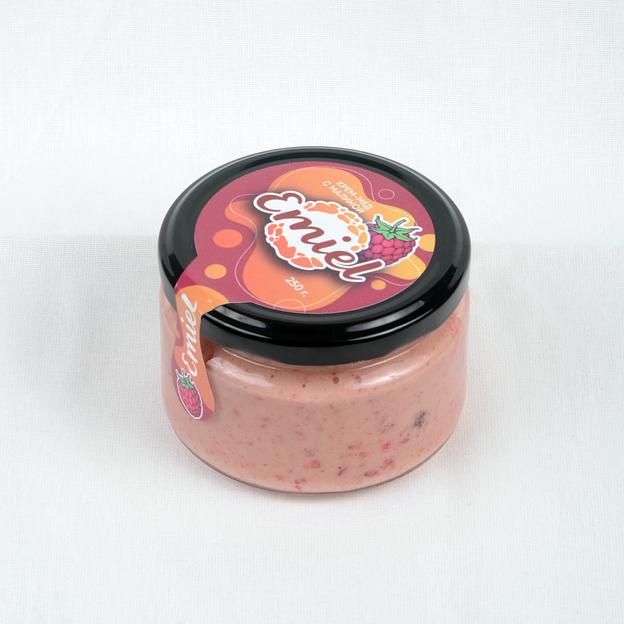 Крем мёд с малиной 0.25 кг опт фото 1