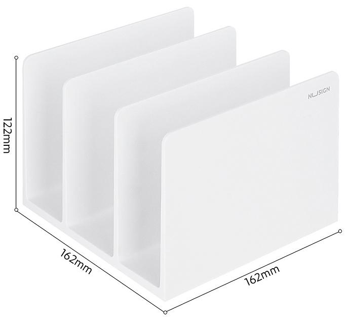 Подставка-ограничитель для книг Deli ENS006WHITE 162х162х122мм фото 3