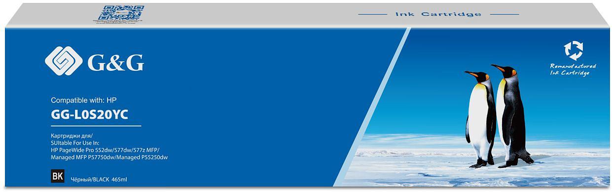 Картридж струйный G&G GG-L0S20YC 976YC черный (465мл) для HP PW Pro 577/552/ Enterprise 556/586 фото 1