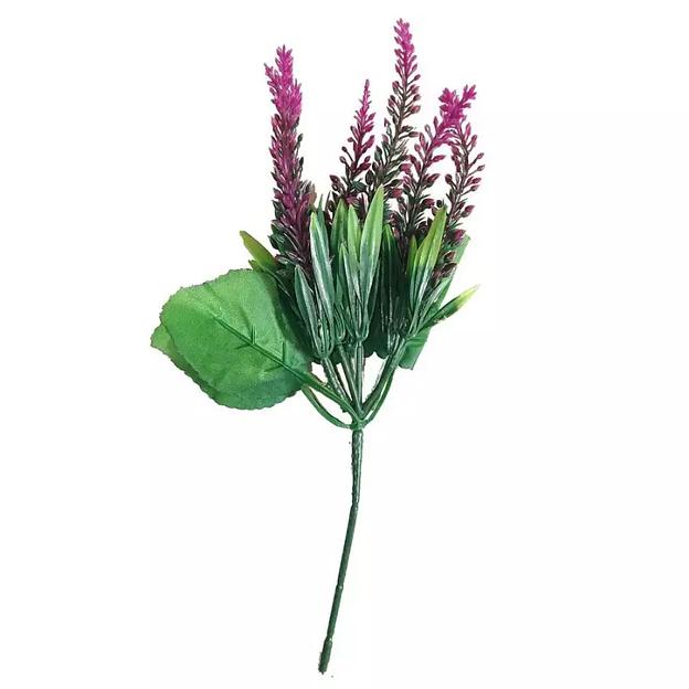 Букет цветной зелени 7 веток 28см фото 4