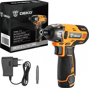 Гайковерт Deko DKIS12-Li аккум. патрон:квад.1/2" (063-4105) фото 3