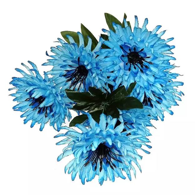 Букет с васильками на 6 голов 42см 461-748 461-750 фото 2