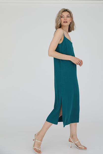 Платье в бельевом стиле, Морская волна, опт фото 1