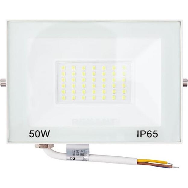 Rexant 605-026 Прожектор светодиодный СДО 50Вт 4000Лм 5000K нейтральный свет, белый корпус фото 1