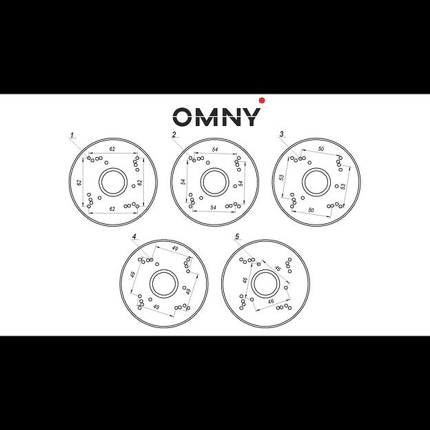 Универсальная монтажная коробка для камер OMNY, монтаж на стену, алюминий фото 2