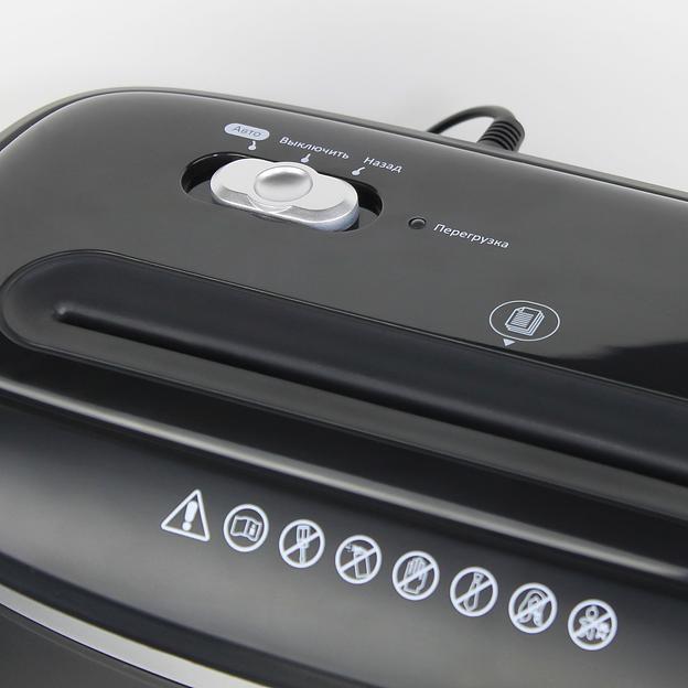 Шредер Heleos УД14-5 черный (секр.P-5) фрагменты 4лист. 14лтр. скобы пл.карты фото 4