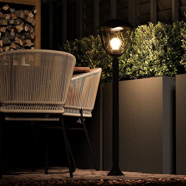 Светильник садово-парковый Gauss Aura столб 200*200*1000mm, 170-240V / 50Hz, 1xE27, Max.60W, IP: 54, 1/6 фото 5