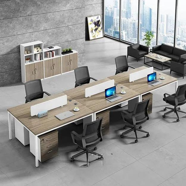 Офисный стол 6-местный с перегородками, под заказ фото 1