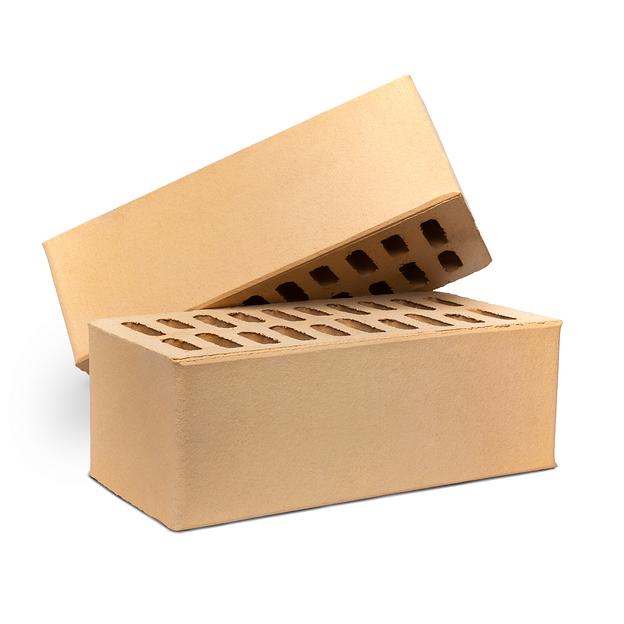 Кирпич лицевой, Солома 1.4 НФ 250х120х88 мм, М150, опт фото 1