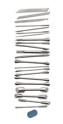 Набор для карвинга 22 пр. + водный камень нерж. Tellier /1/4/ фото 1