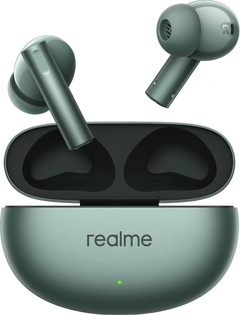 Гарнитура внутриканальные Realme Buds Air 6 зеленый беспроводные bluetooth в ушной раковине (631209000124) фото 1