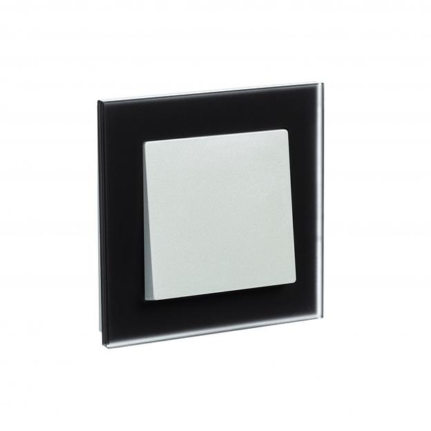 Systeme electric ATN331001 Рамка однопостовая ATLASDESIGN NATURE, МАТОВОЕ СТЕКЛО ЧЕРНЫЙ фото 1