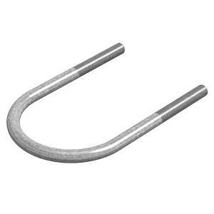 ХК-U-8х80-ЭЦ Хомут крепления U-образный 8х80, гальван. цинк фото 1