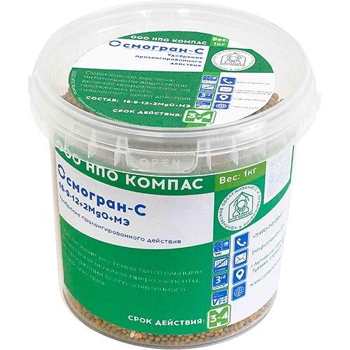 Удобрение Осмогран-С (16-9-12+2MgO+МЭ) 3-4 мес. 1 кг ОПТ фото 1