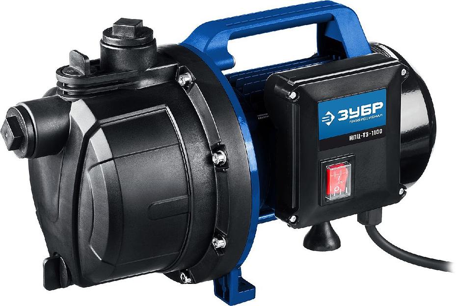 Садовый насос Зубр НПЦ-Т3-1100, центробежный фото 1