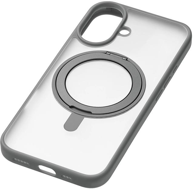 Чехол (клип-кейс) uBear для Apple iPhone 16 Clip 360 with MagSafe серый (CS438GR61RG-I24M) фото 3