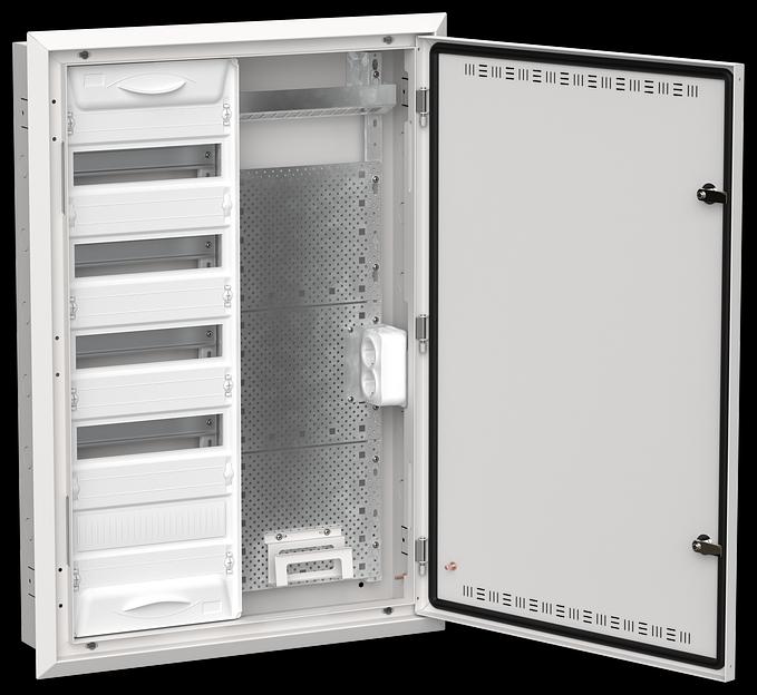 TITAN 5 Корпус комбинированный ЩРв-60 (2х60) белый IEK фото 1