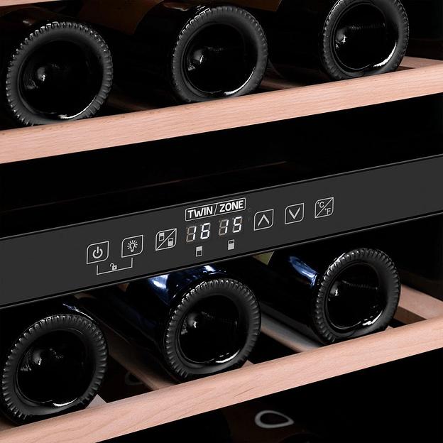 Винный шкаф Maunfeld MFWC-201D77 2-хкамерн. черный фото 6