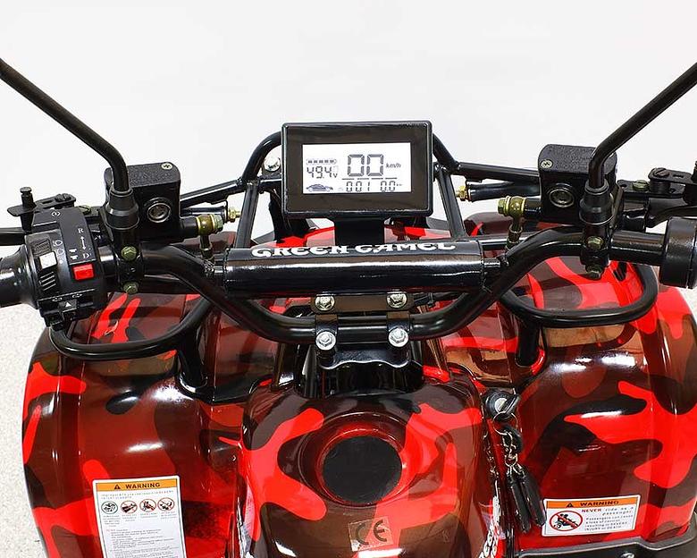 Квадроцикл GreenCamel Атакама T120 армейский красный (48V 800W R8 Цепь) фото 9