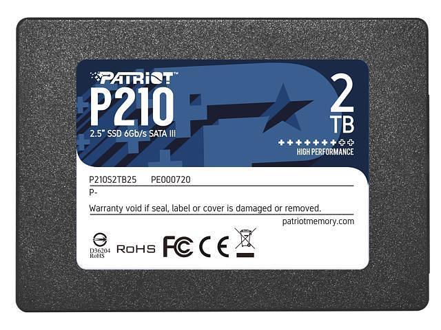 SSD жесткий диск SATA2.5" 2TB P210 P210S2TB25 PATRIOT фото 1